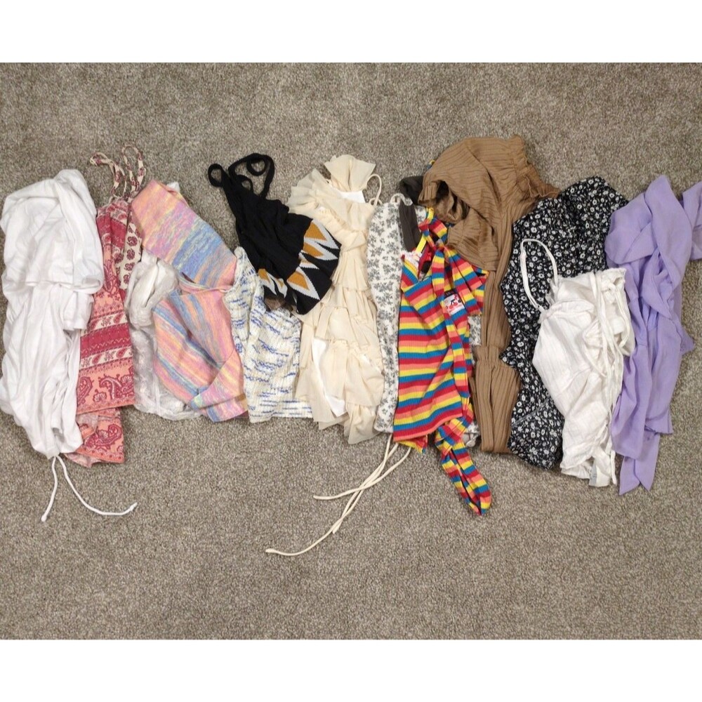 Womens Various Sizes Summer Cute Casual Blouse Top Tank Reseller Lot Of 12